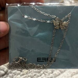 Effy Silver Butterfly Pendant Necklace